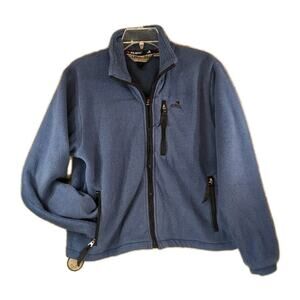EMS Polartec Fleece Jacket Women’s M Blue 90s Thick Zip Pockets Full Zip Vintage
